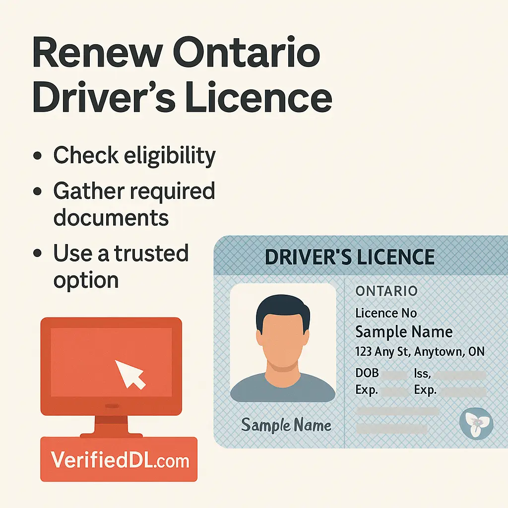 Renew Ontario drivers license