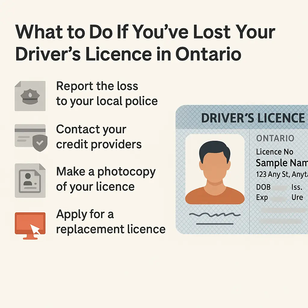 Lost license Ontario